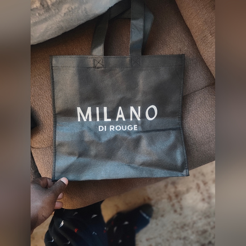 Milano Di Rouge Black Tote Bag